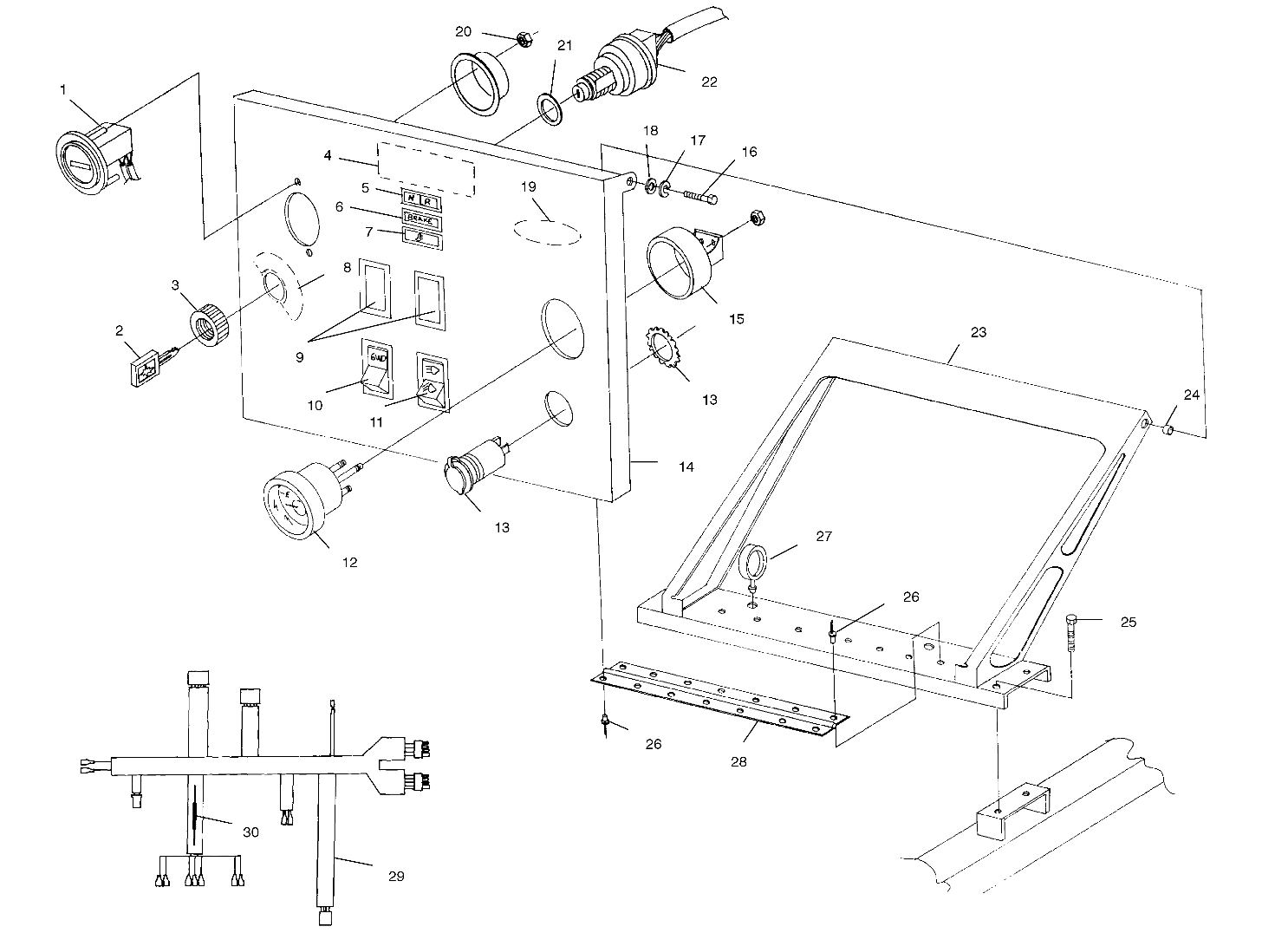 INSTRUMENT PANEL - A99RF50AA (4946494649A009)