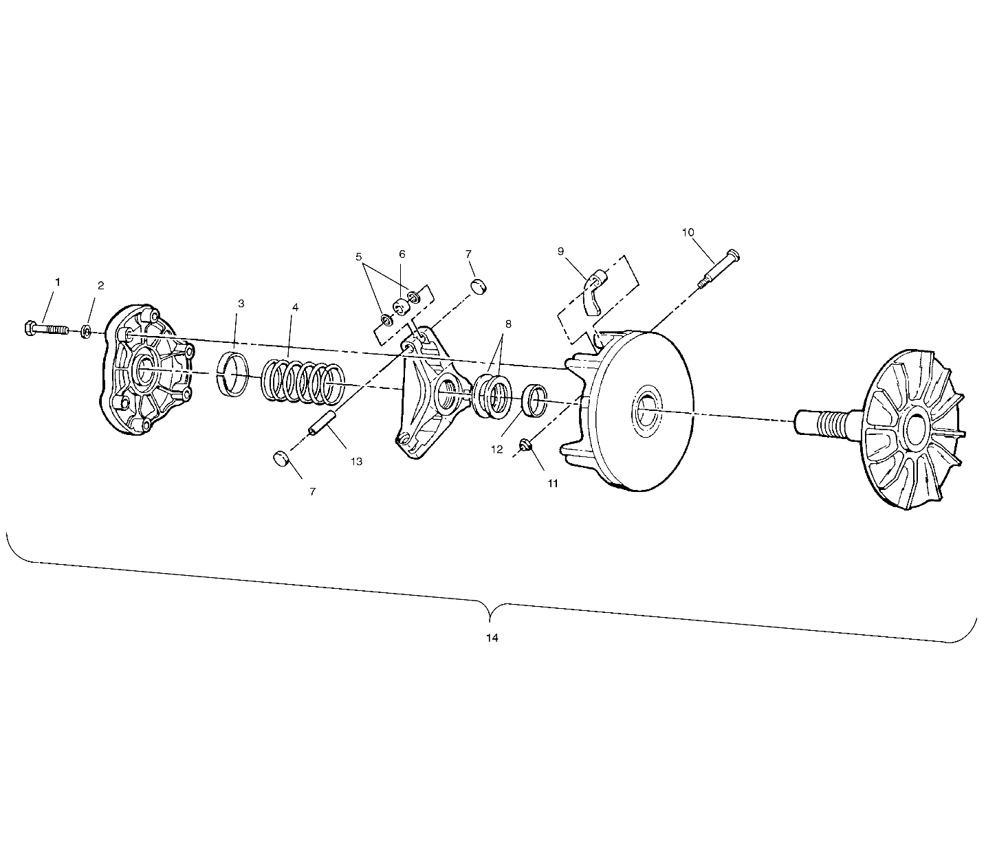 DRIVE CLUTCH - A99RF50AA (4946494649C008)