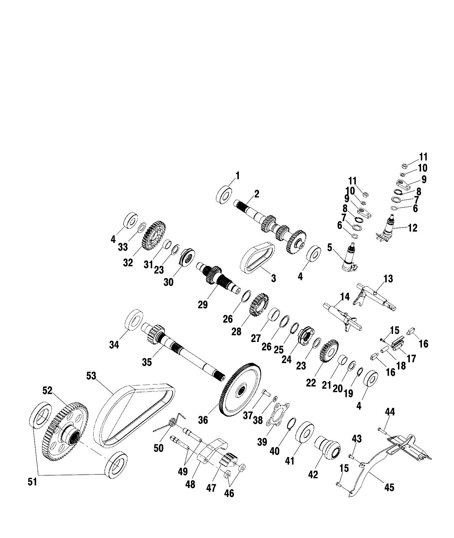 GEARCASE (Internal Components) - A99RF50AA (4946494649D007)