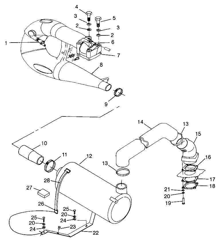 EXHAUST SYSTEM - B984573 (4946554655b005)