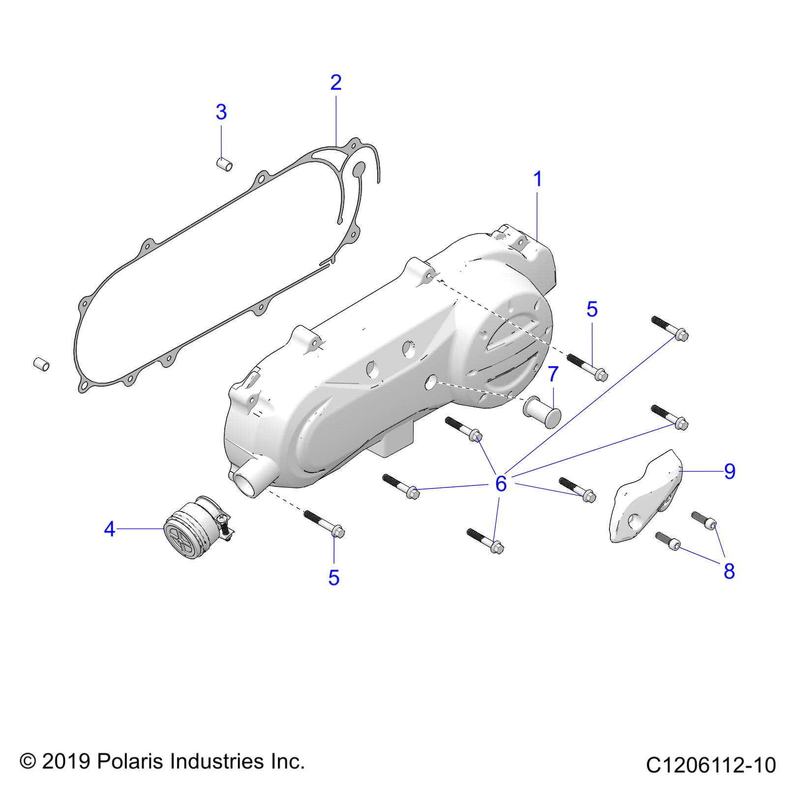 DRIVE TRAIN, CLUTCH COVER AND DUCTING - A25HBA07B5/B7 (C1206112-10)