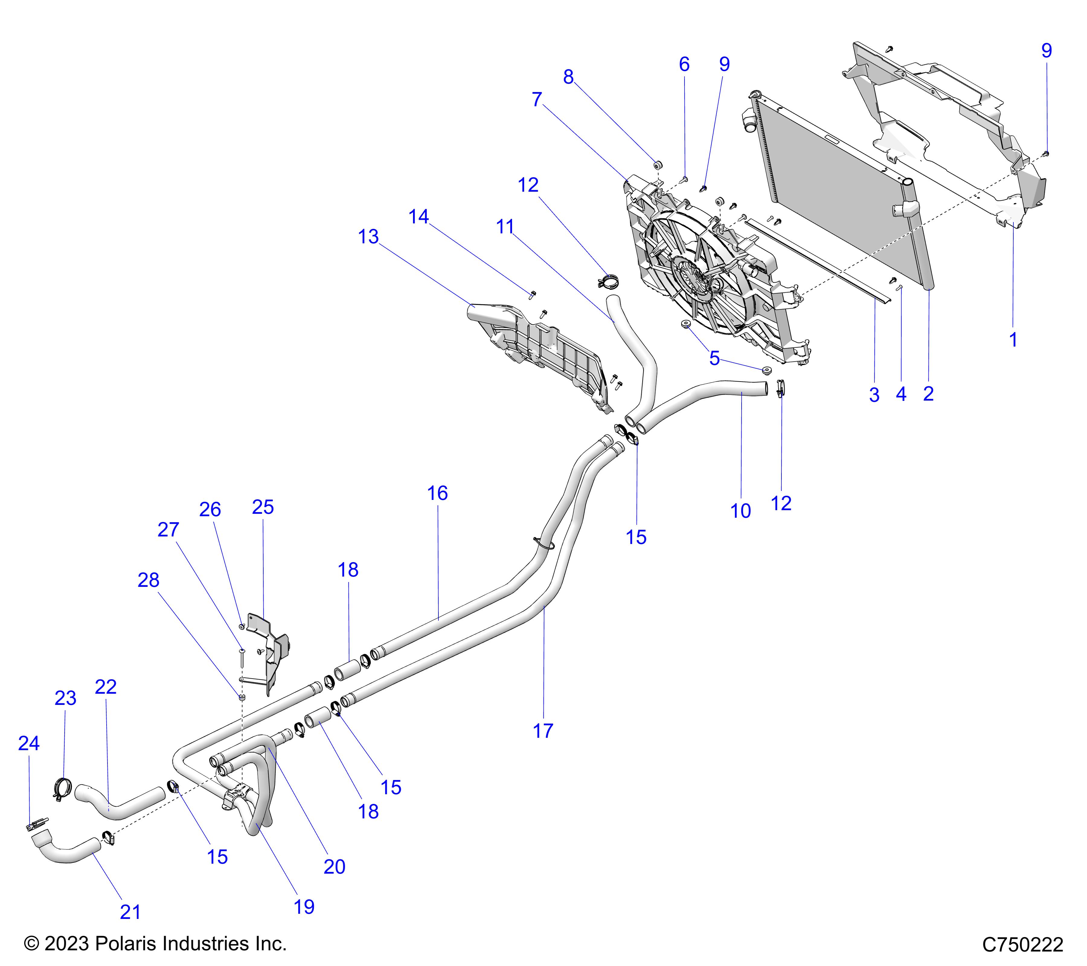 ENGINE, COOLING - Z25RPD2KAK/BK/AJ/BJ/AM/BM (C750222)