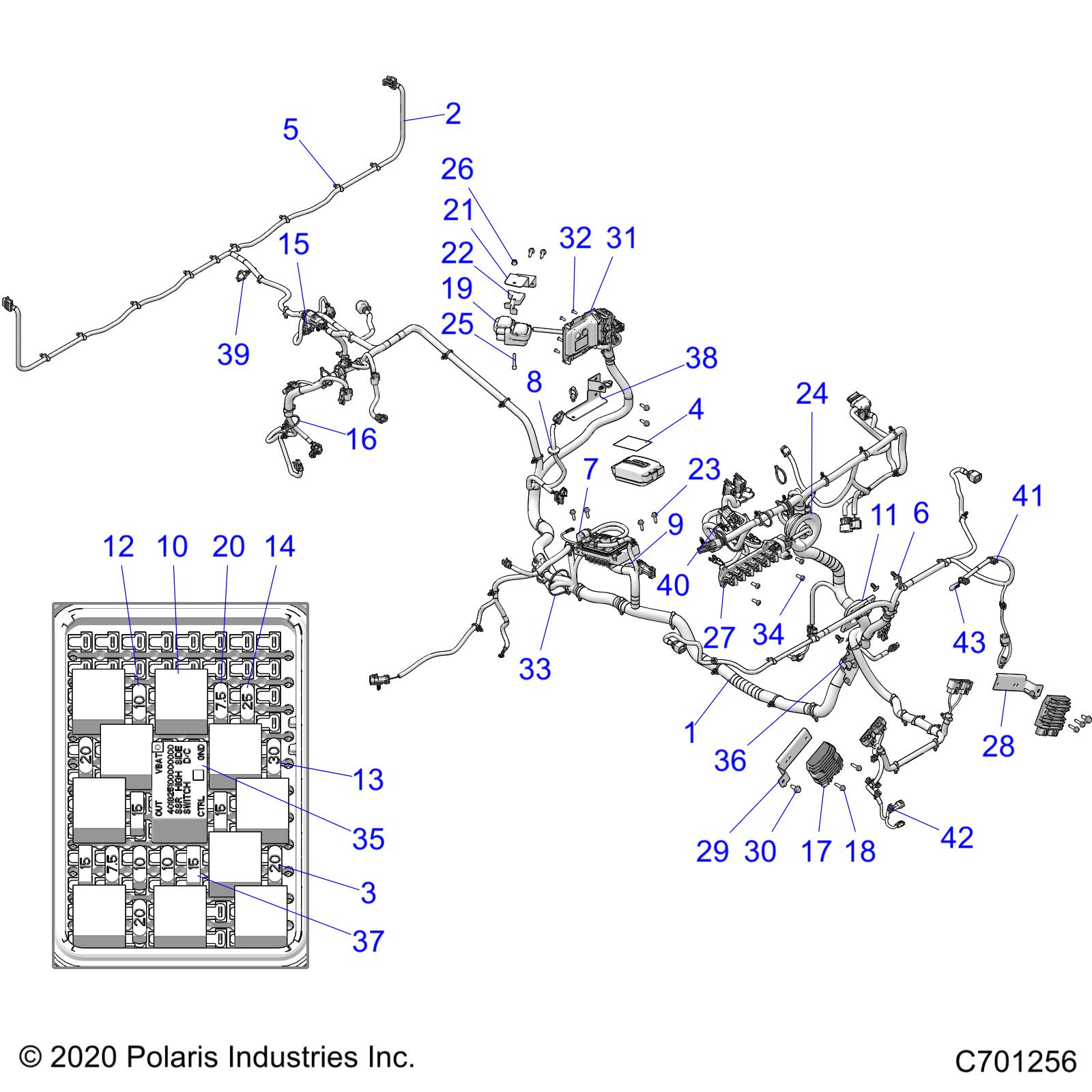 ELECTRICAL, WIRE HARNESS - R21RRH99AC/BC (C701256)