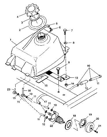 FUEL TANK Sport 400L W98BA38C (4947234723A013)