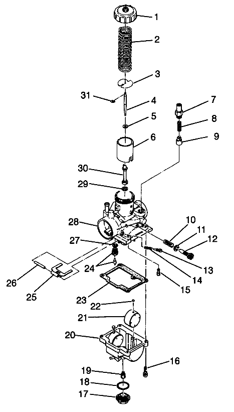 CARBURETOR Sport 400L W98BA38C (4947234723D001)