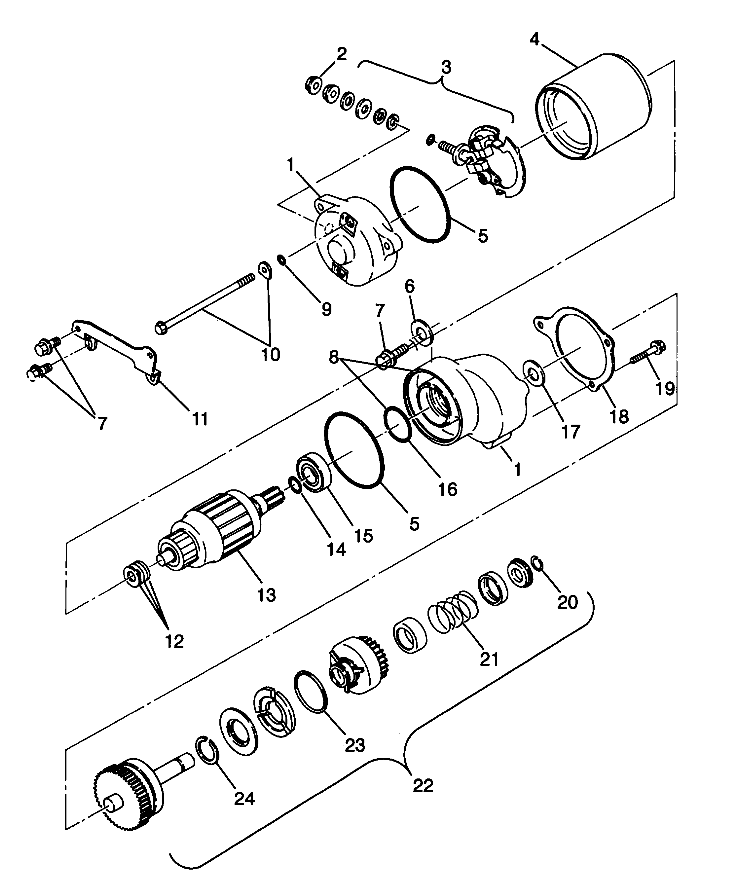 STARTING MOTOR Sport 400L W98BA38C (4947234723D003)