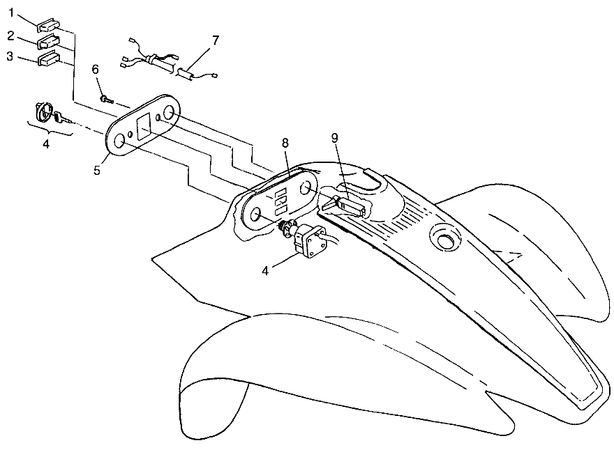 CONTROL PANEL Scrambler 400 W98BC38C (4947254725A008)