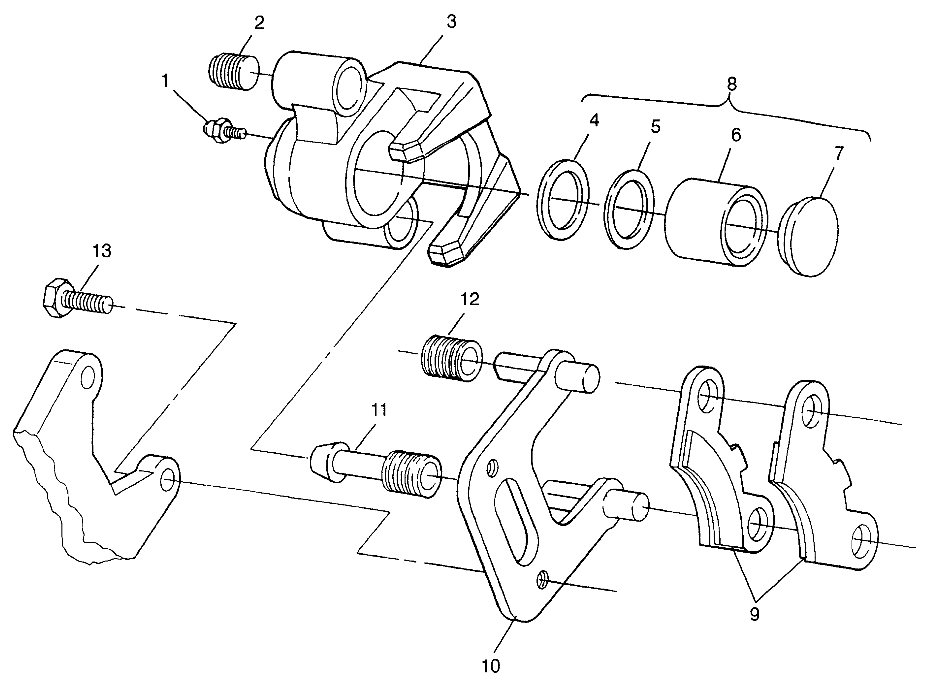 FRONT BRAKE Scrambler 400 W98BC38C (4947254725B007)