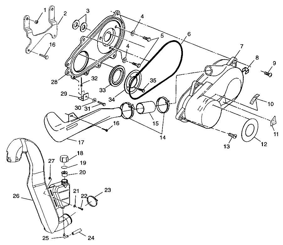 CLUTCH COVER Scrambler 400 W98BC38C (4947254725C006)