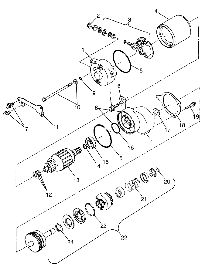 STARTING MOTOR - W98BC38C (4947254725d007)