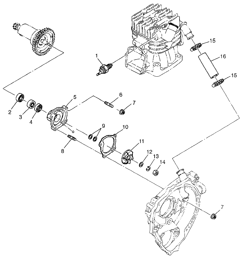 WATER PUMP - W98BC38C (4947254725d009)