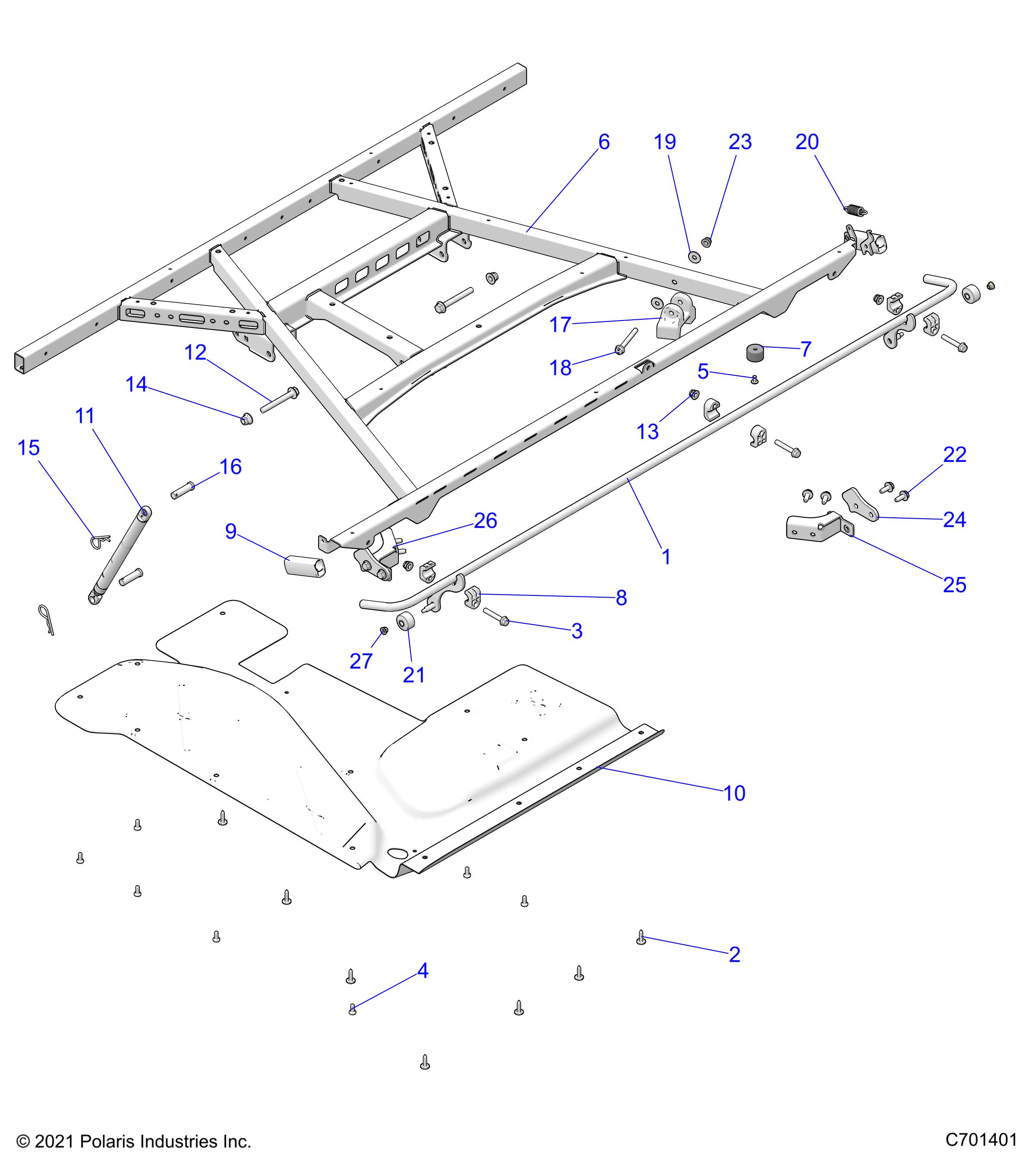 BODY, BOX, MOUNTING - R22RSF99AK (C701401)