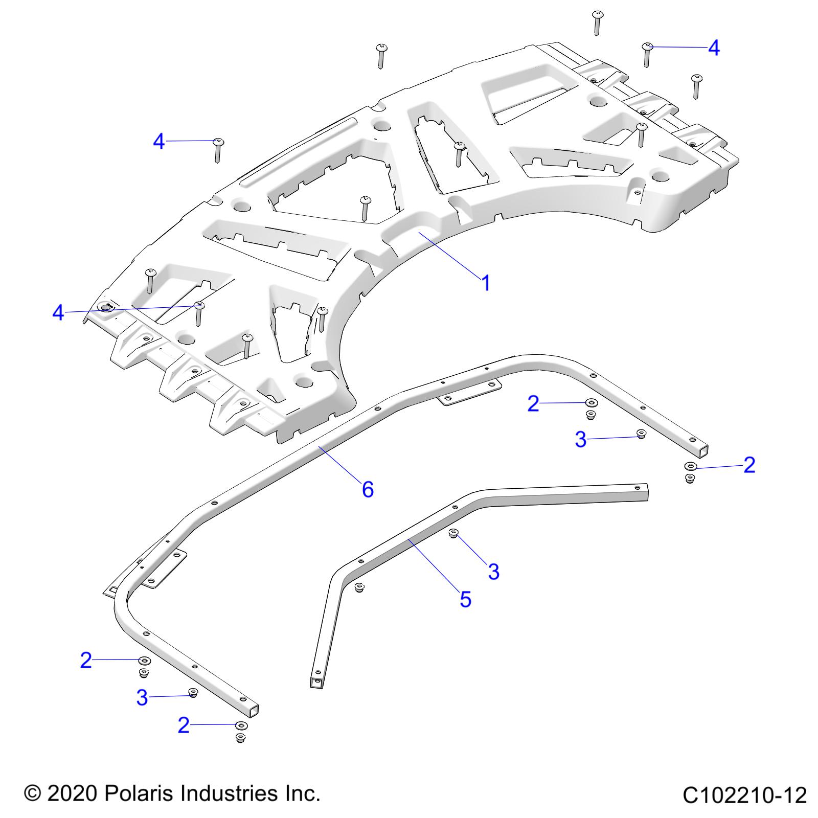 BODY, REAR RACK - A22SXM95AG (C102210-12)