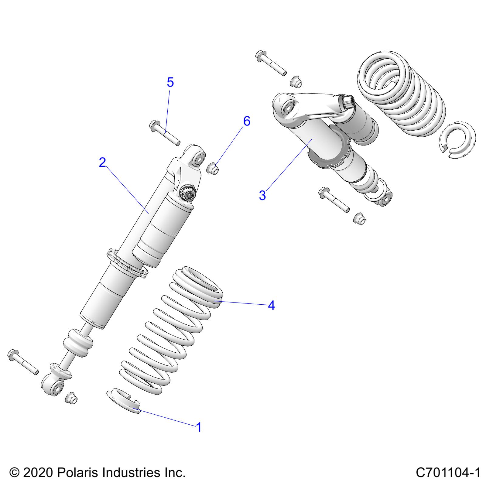 SUSPENSION, FRONT SHOCK MOUNTING - Z21A4E99AX/BX(C701104-1)