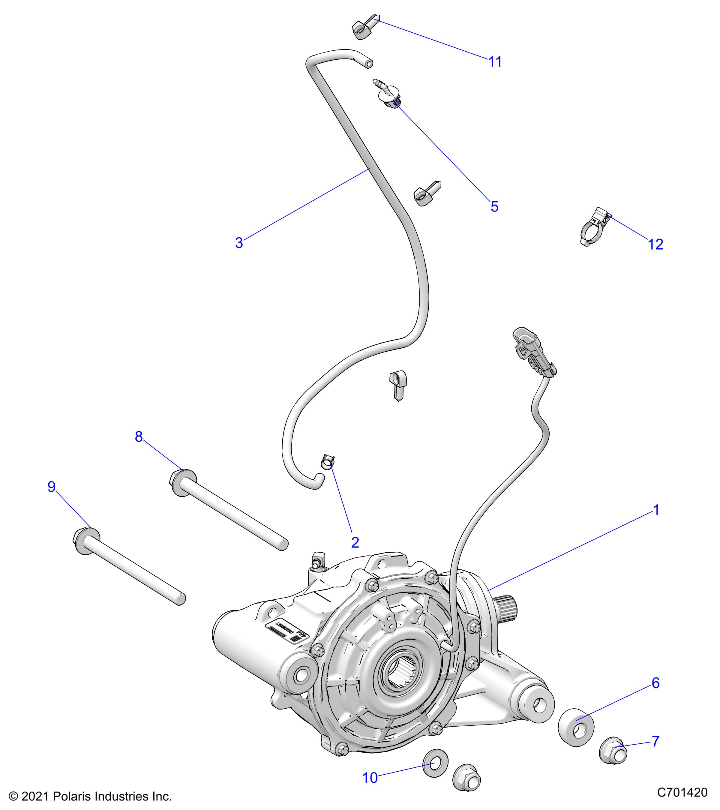 DRIVE TRAIN, FRONT GEARCASE MOUNTING - R22RSX99A9 (C701420)