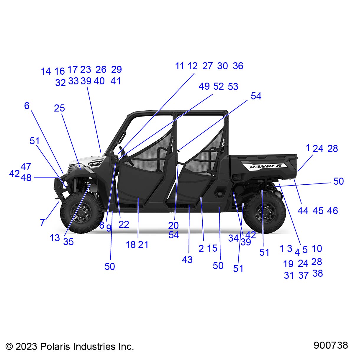 BODY, DECALS, COMPONENTS, 3PC - R24T6E99RM/SM (900738)