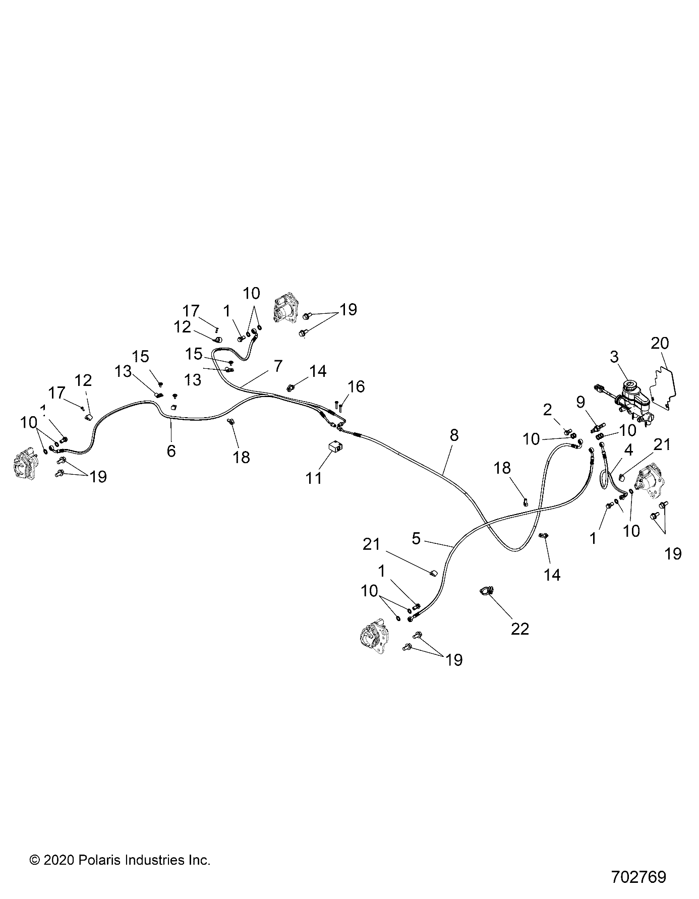 BRAKES, BRAKE LINES and MASTER CYLINDER - R21MAA50J7 (702769)