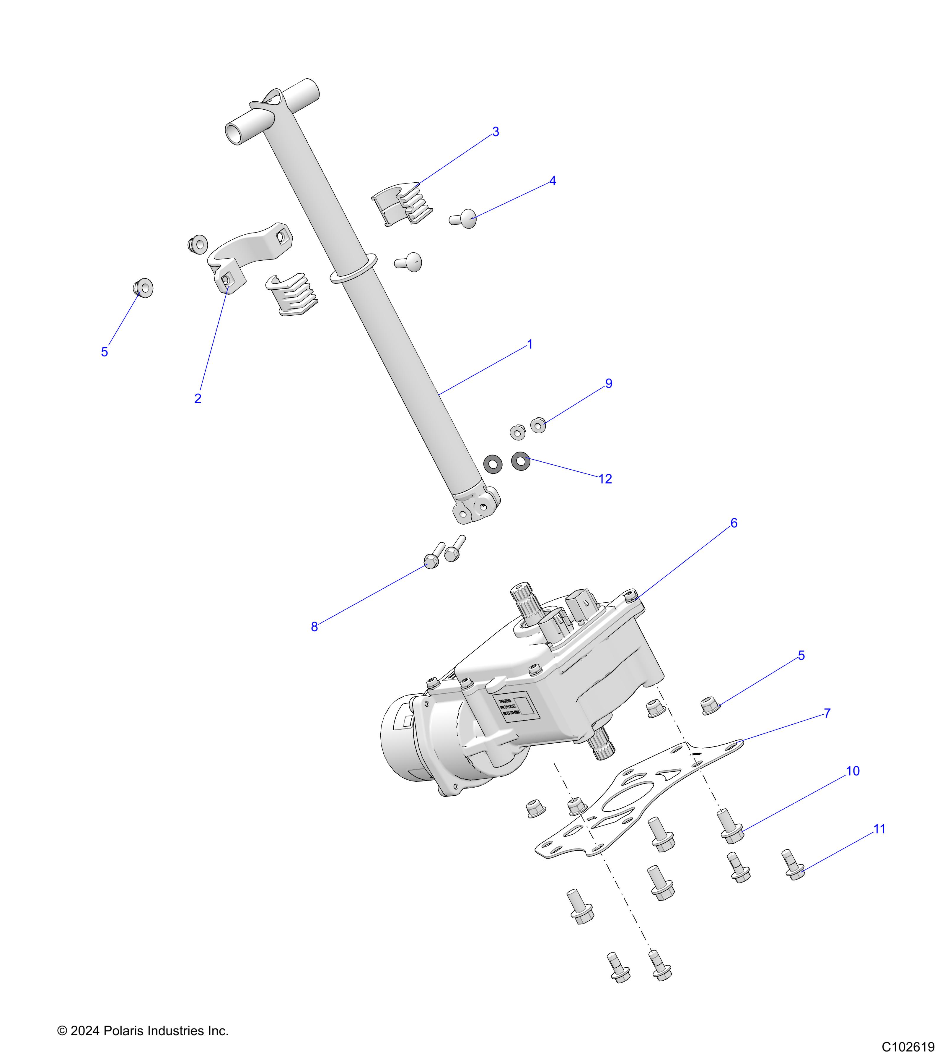 STEERING, STEERING POST ASM. - A25SGE95CT (C102619)