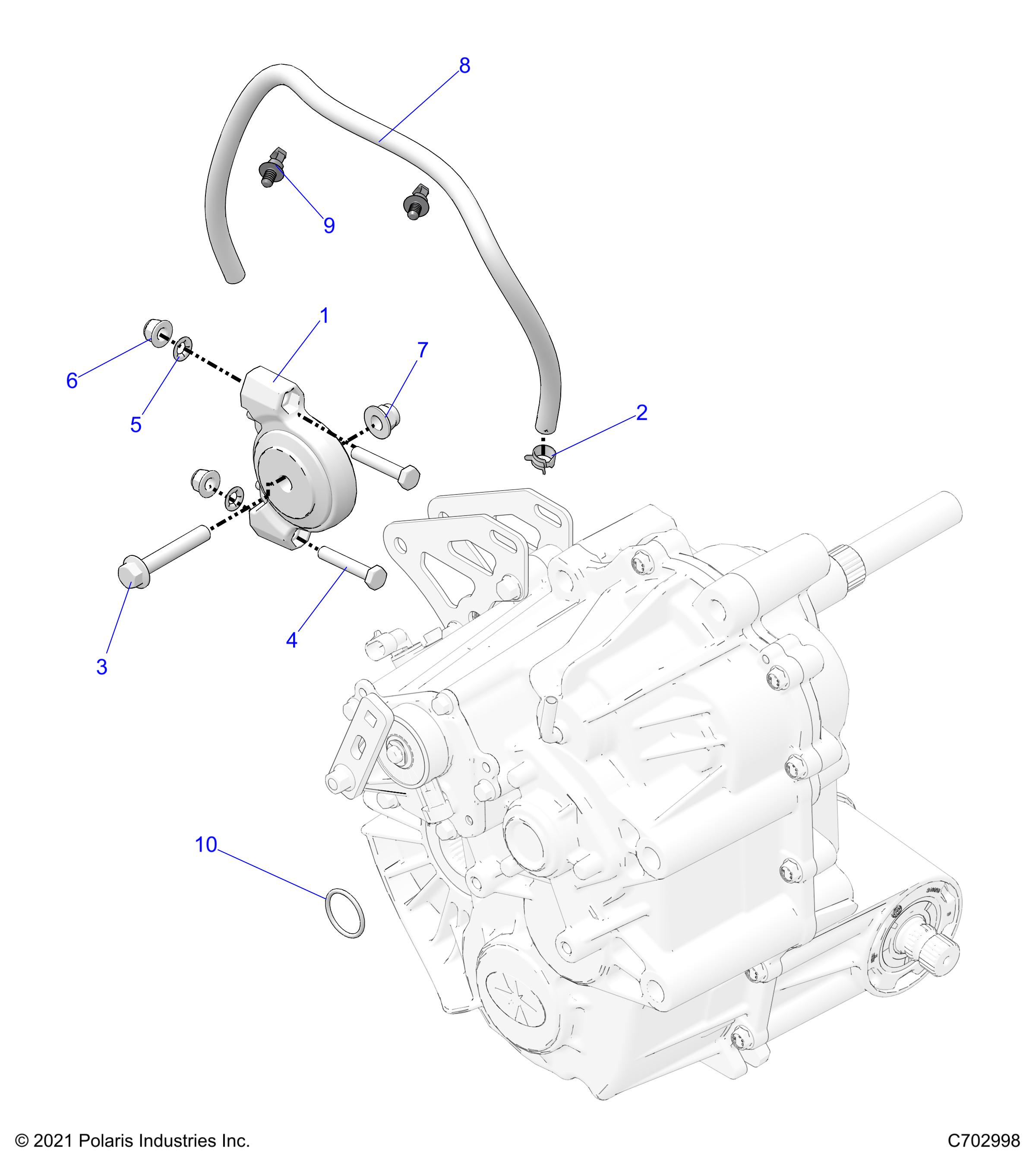 DRIVE TRAIN, MAIN GEARCASE MOUNTING - R22RSB99AZ/BZ (C702998)