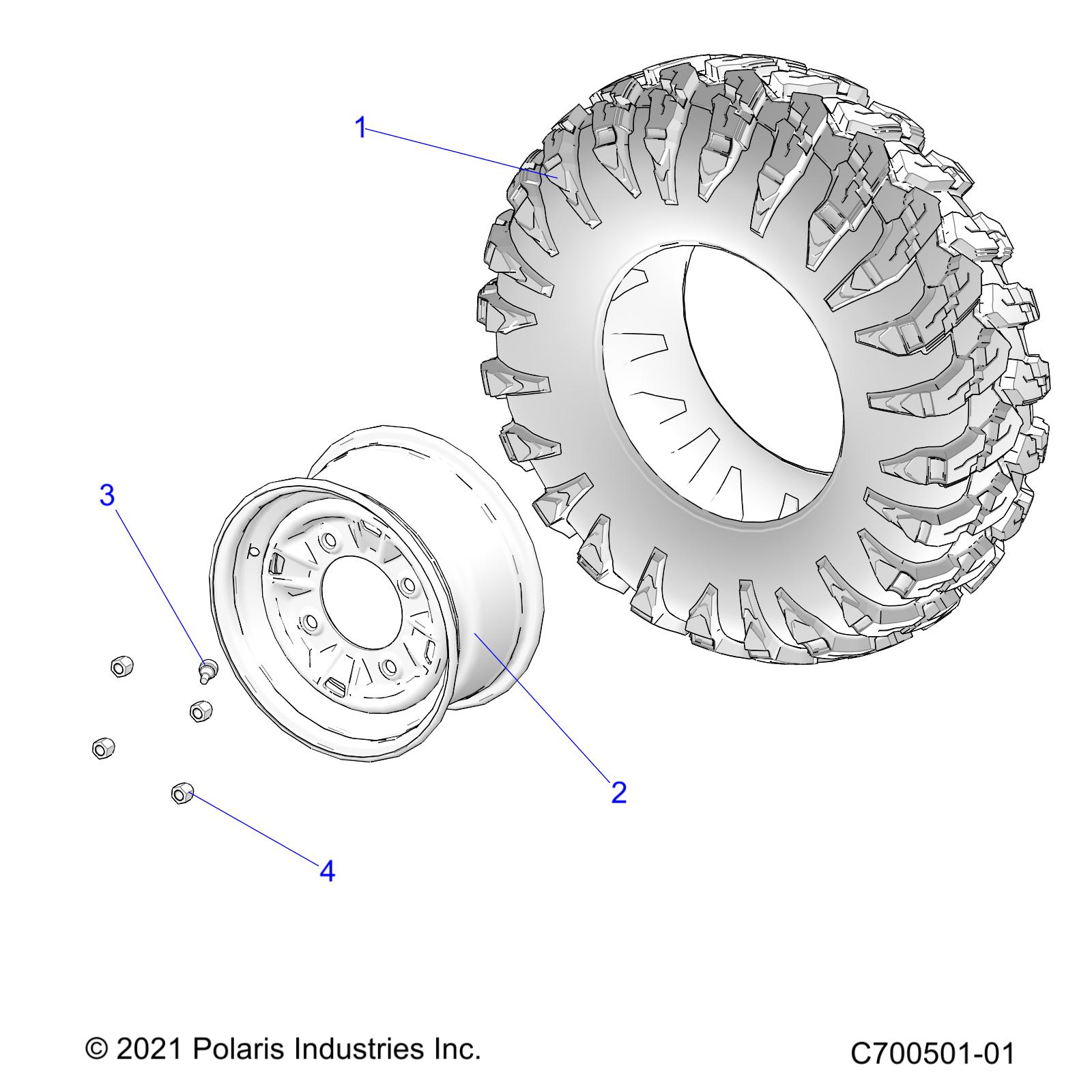 WHEELS, REAR - Z24A5E87A5(C700501-01)