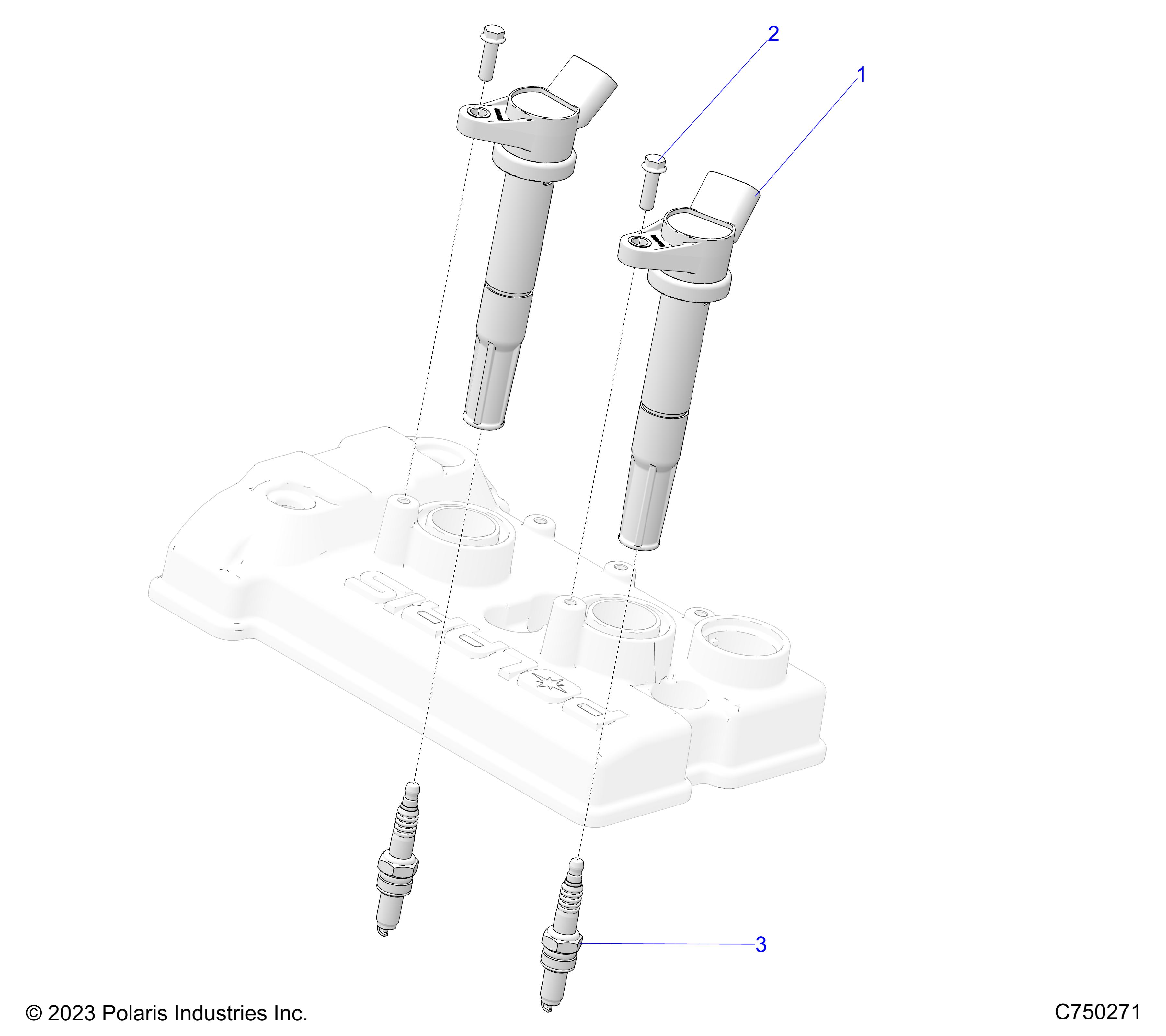 ENGINE, COILS & SPARK PLUGS - Z25X4E92A4/B4 (C750271)