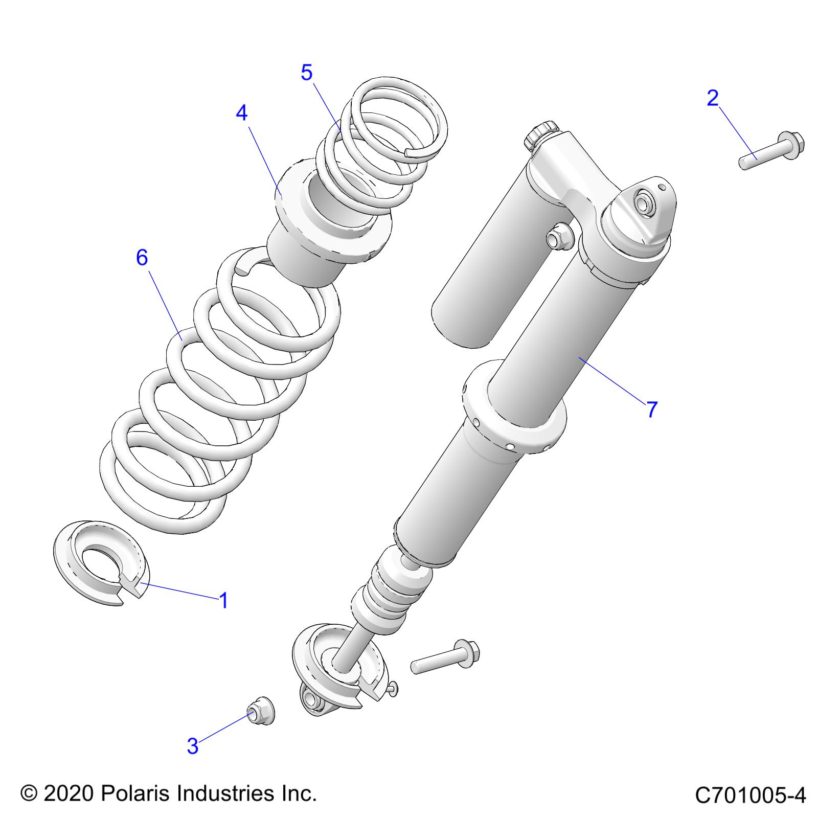 SUSPENSION, REAR SHOCK MOUNTING - Z21N4M99AG (C701005-2)