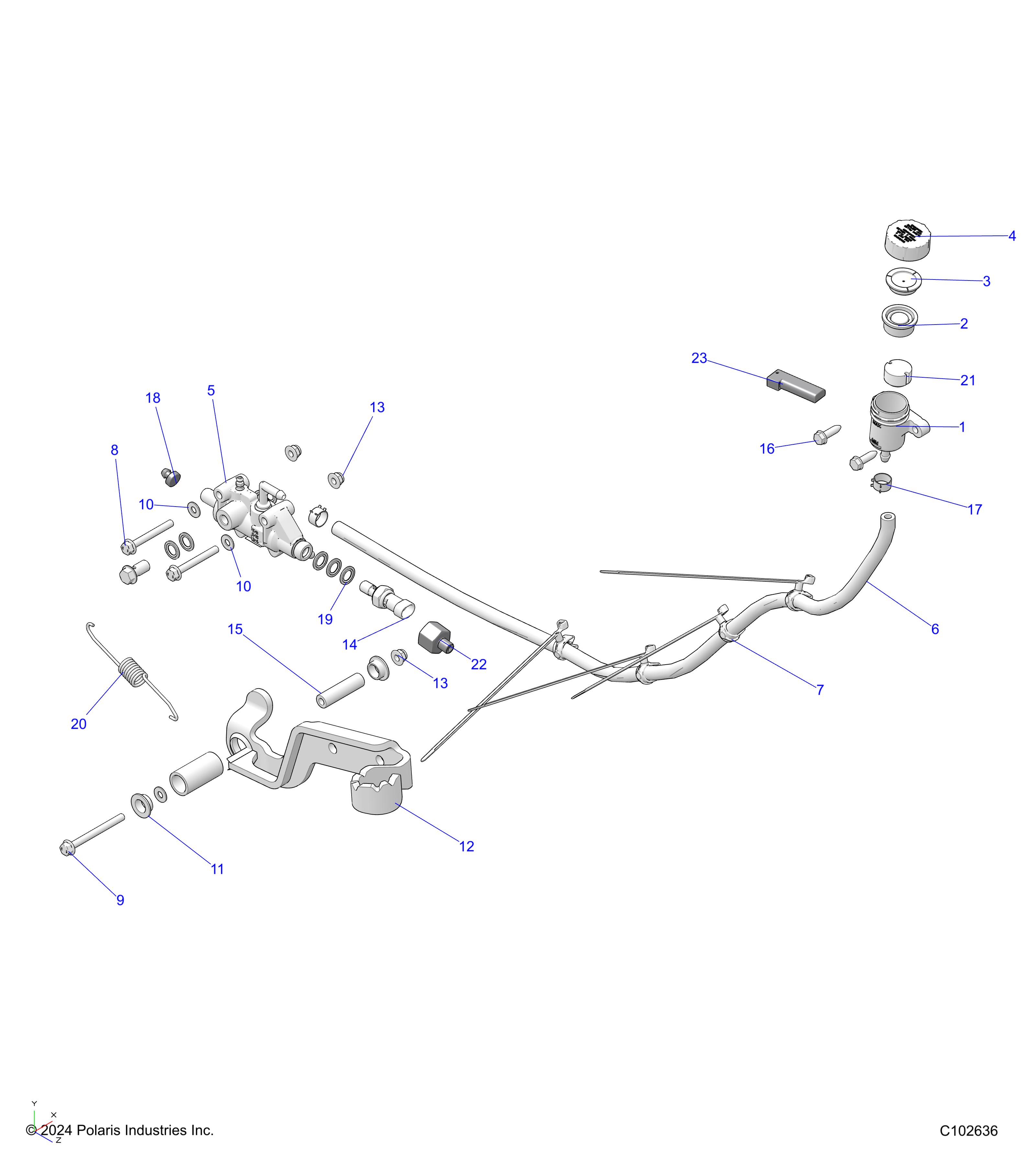 BRAKES, BRAKE PEDAL and MASTER CYLINDER - A25SKE57C1/CK (C102636)