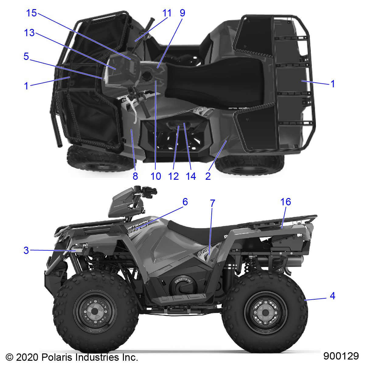 BODY, DECALS - A20SEF57D5 (900129-01)