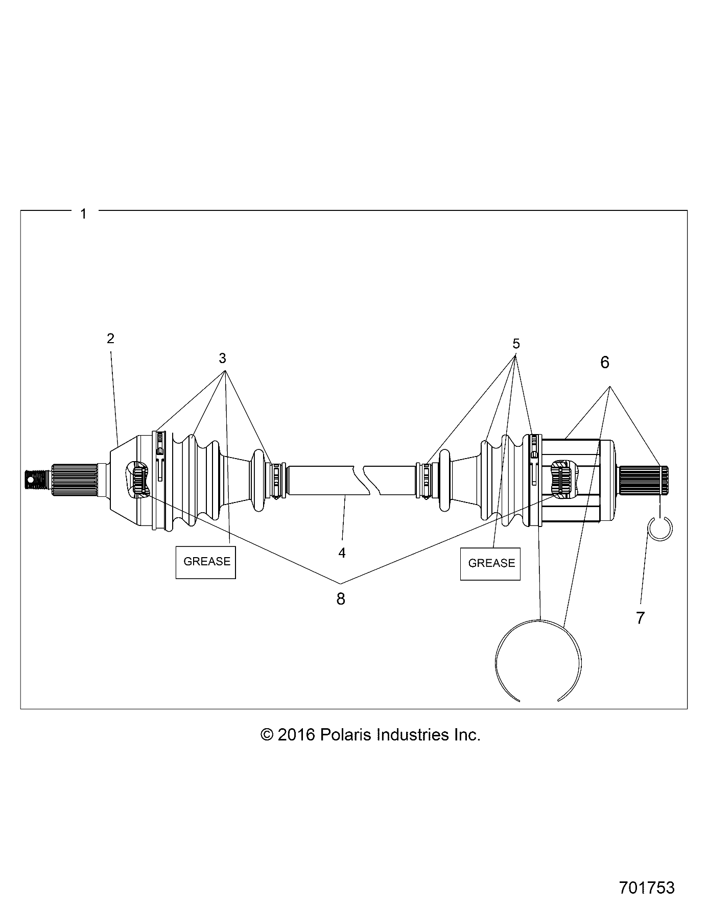 DRIVE TRAIN, FRONT DRIVE SHAFT - R22MAAE4B8/B9 (701753)