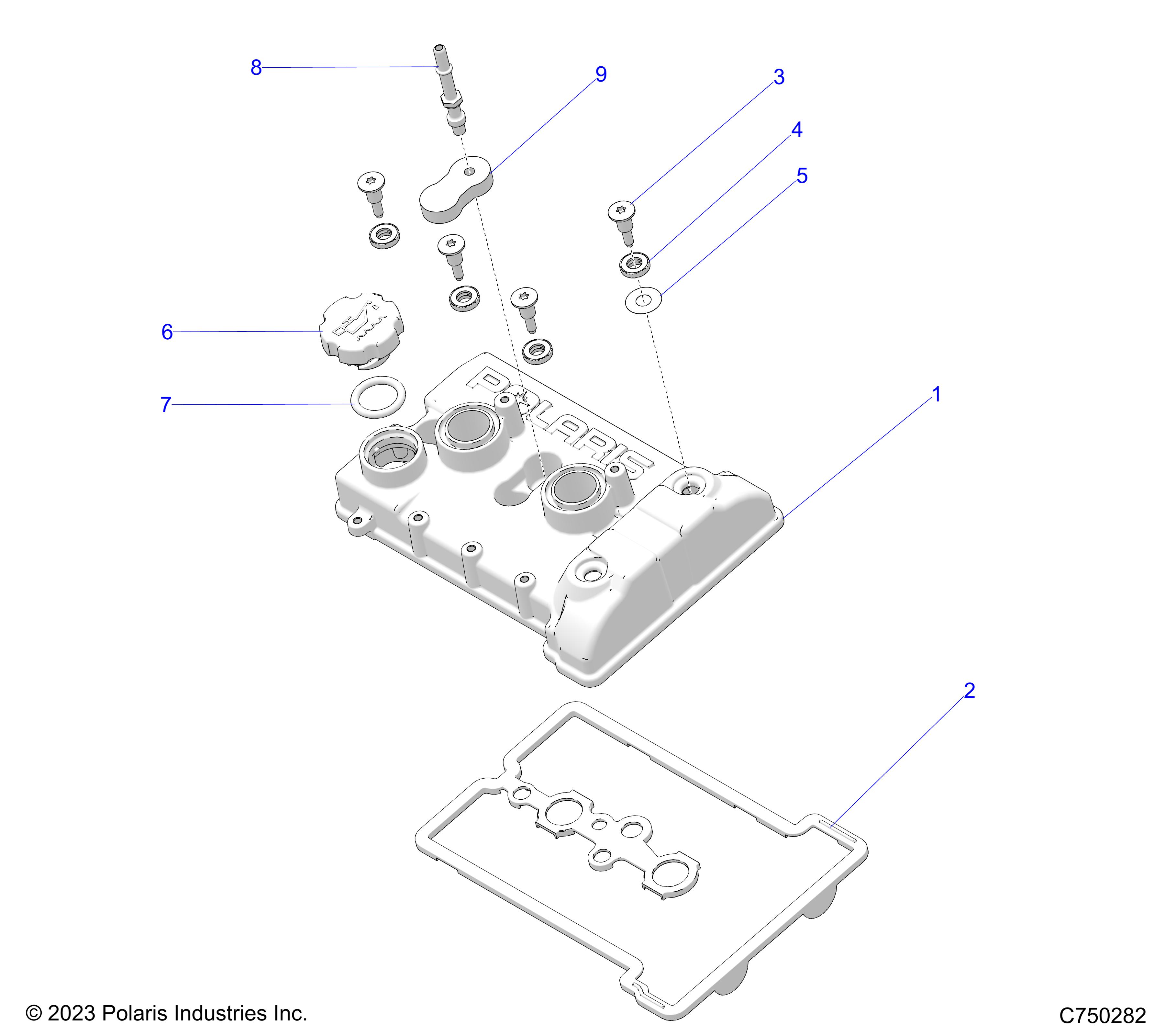 ENGINE, VALVE COVER - Z25X4D92A/92B (C750282)