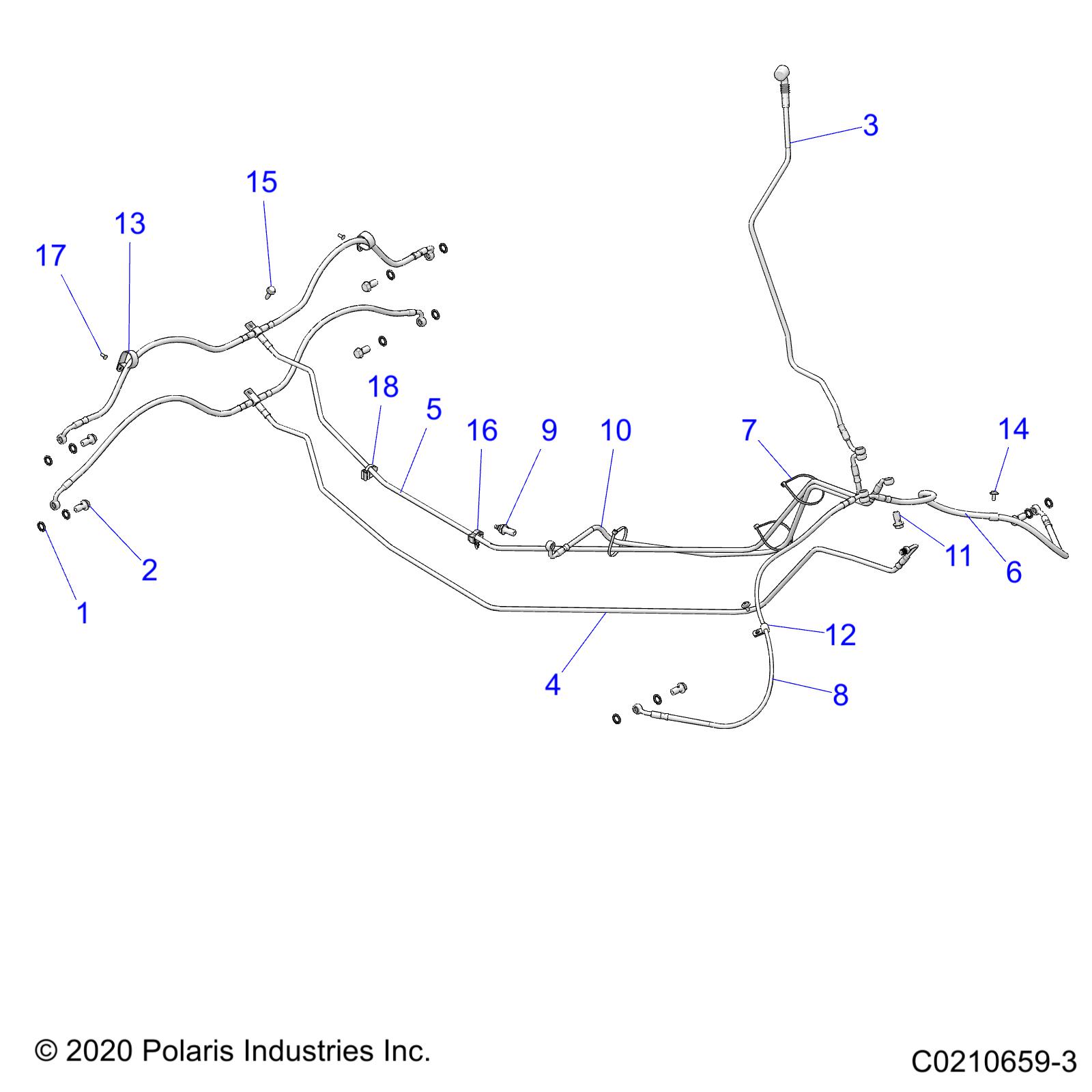 BRAKES, BRAKE LINES - A25SYE95PL (C0210659-3)