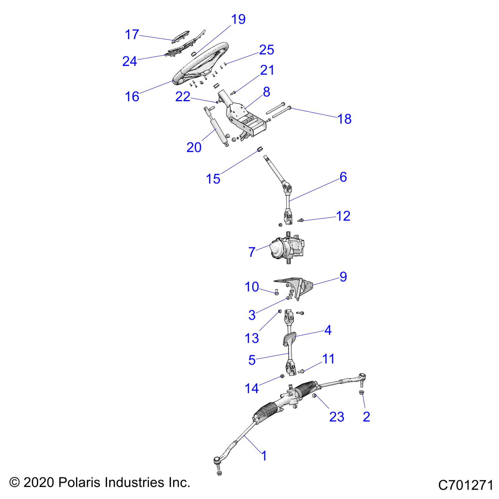 STEERING, STEERING ASM. - R21RSM99AG (C701271)