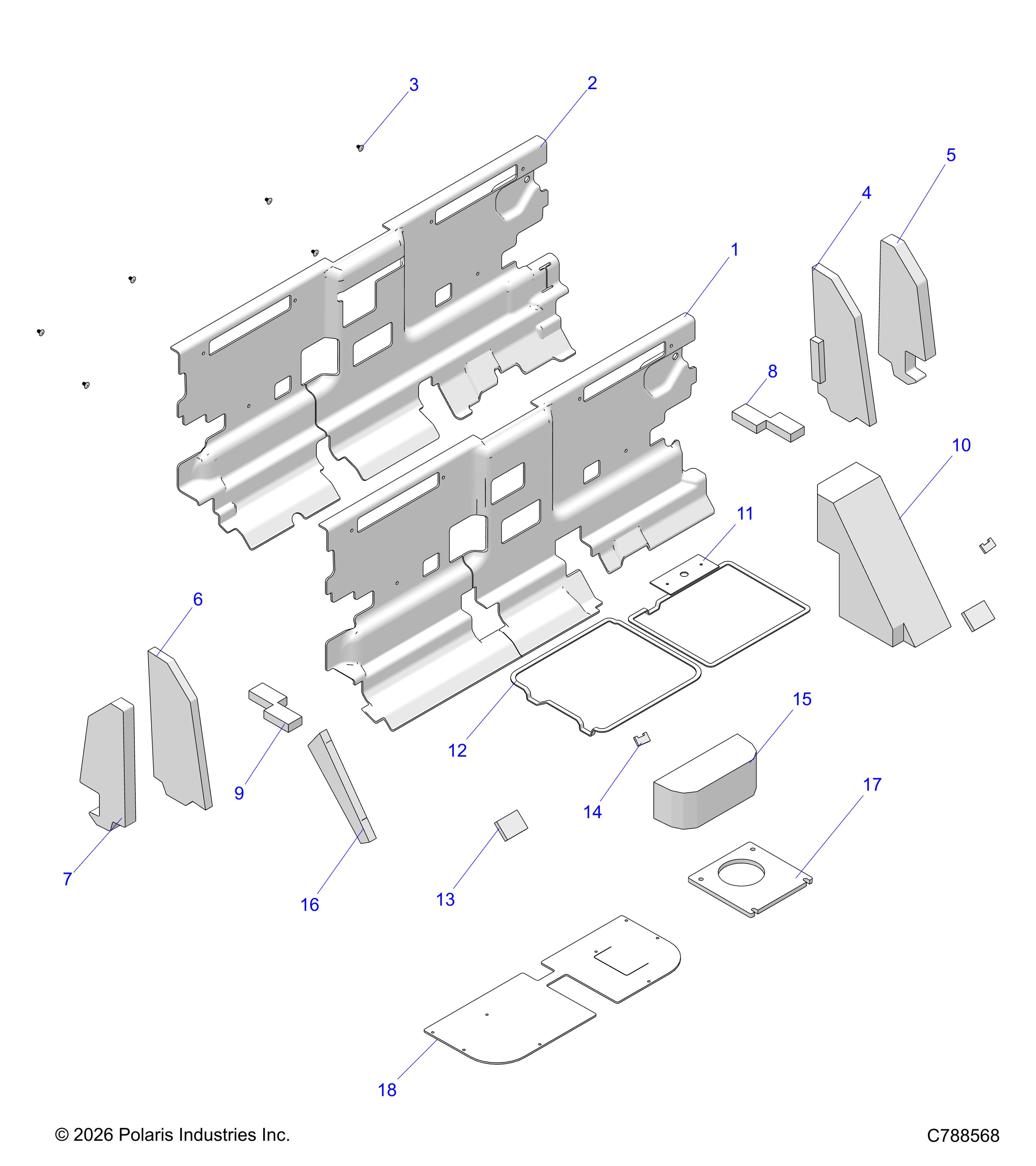 BODY, CAB FOAM & REAR PANEL - R26RRU99A9/AF/AH/AB/AS/B9/BF/BH/BB/BS (C788568)