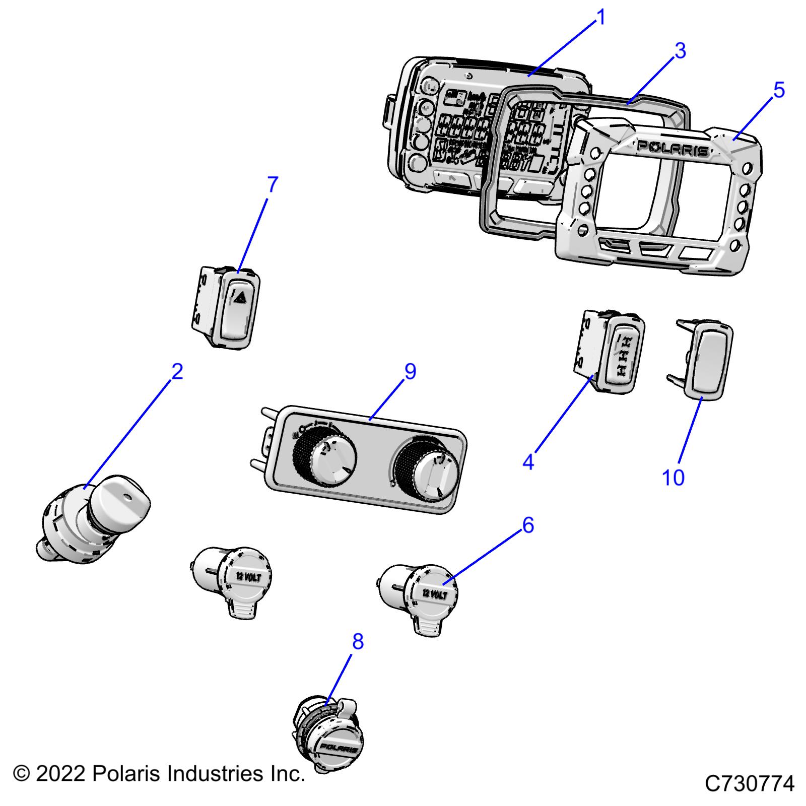 ELECTRICAL, DASH INSTRUMENTS - R23TAE99FD/SCD/SFD/SCK (C730774)