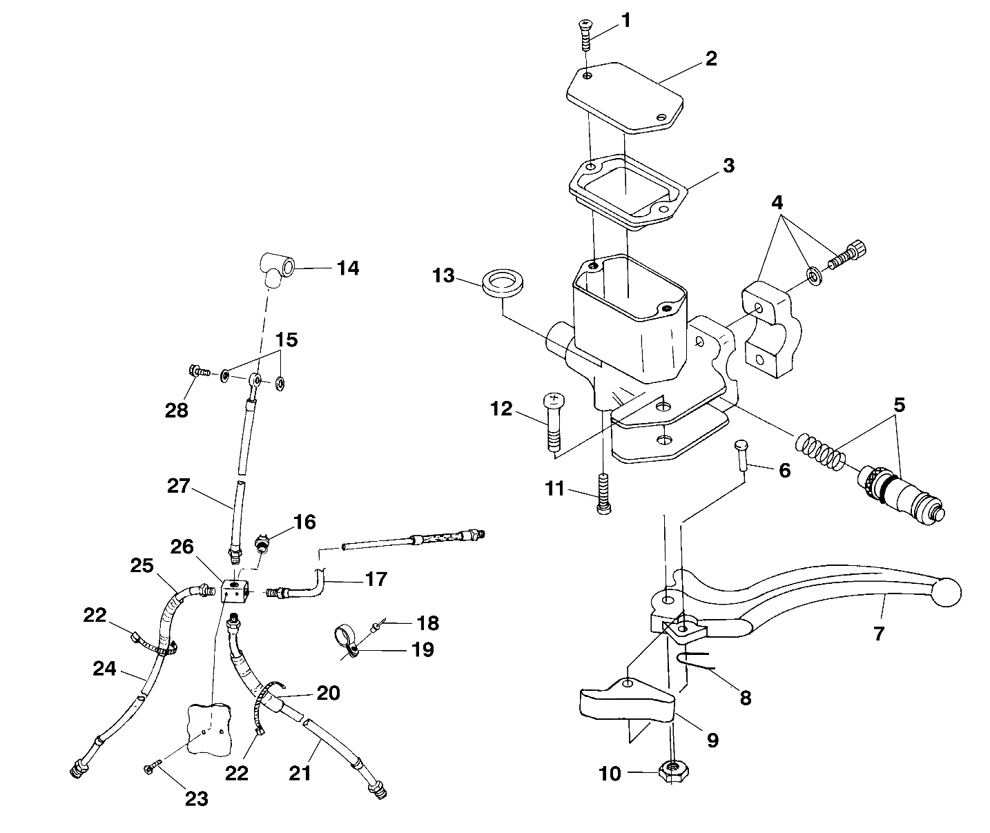 CONTROLS - MASTER CYLINDER/BRAKE LINE - A99CH50EB (4949114911b011)