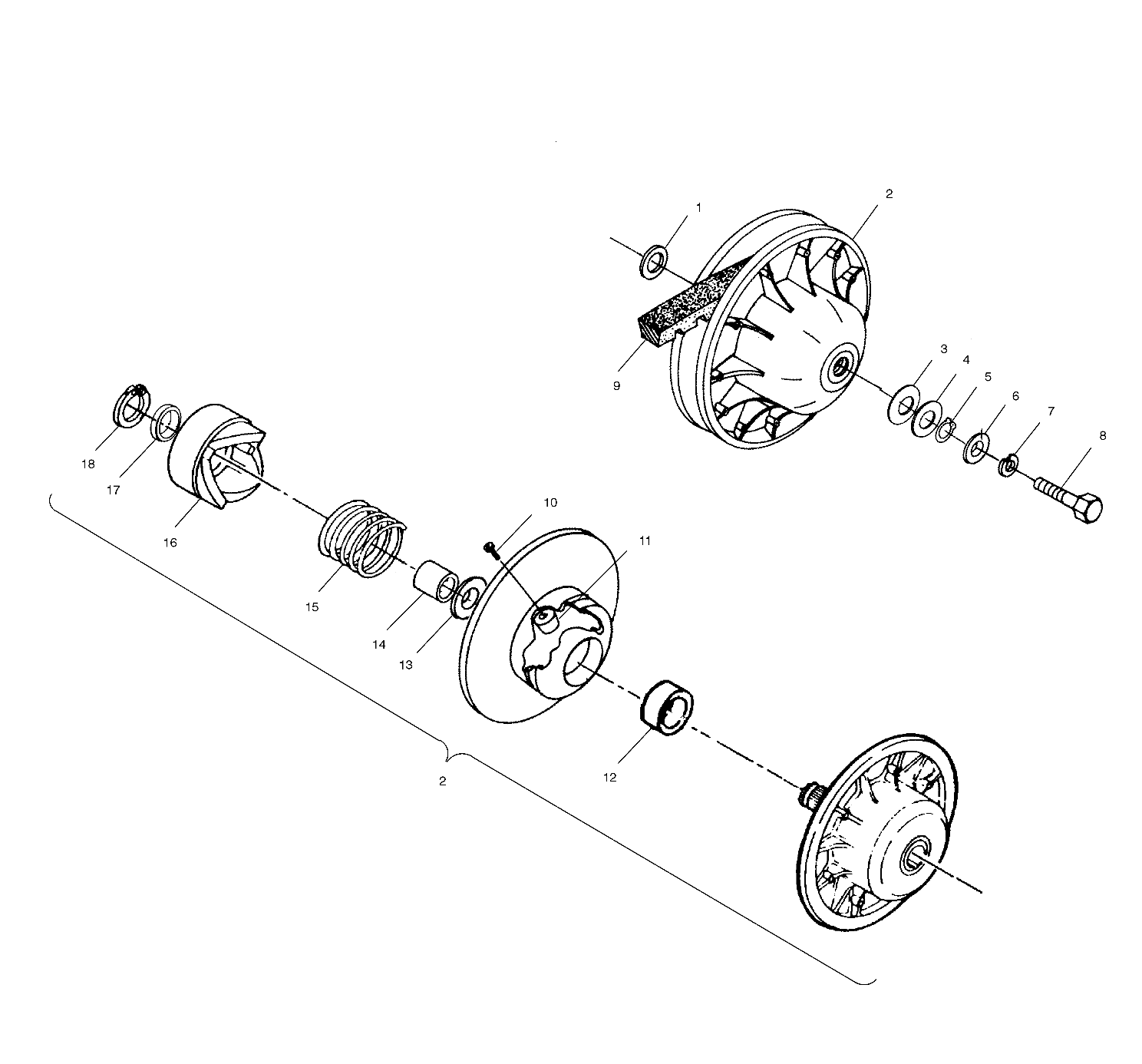 DRIVEN CLUTCH - A99CH50EB (4949114911c005)