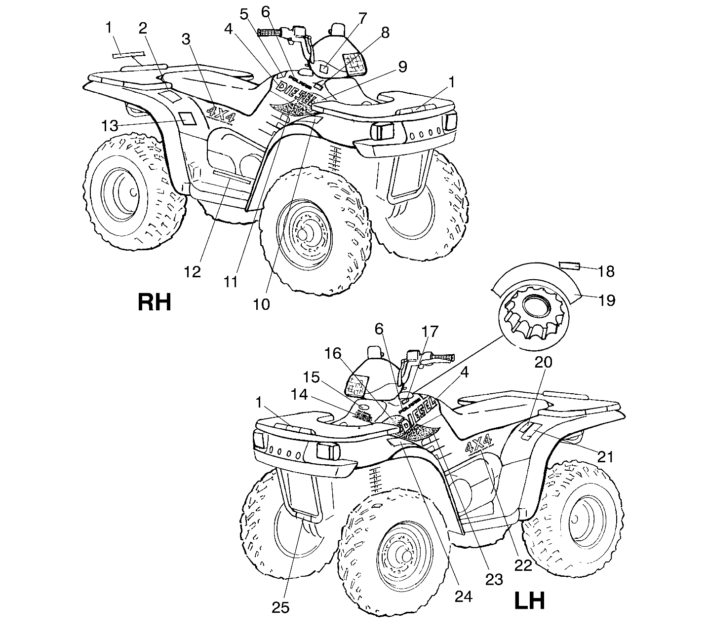 DECALS - A99CH45IA (4949154915A010)