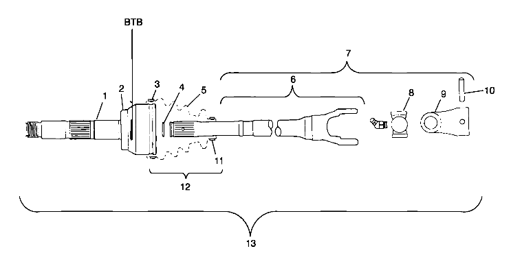 CV JOINT - BTB - A99CH45IA (4949154915B002)