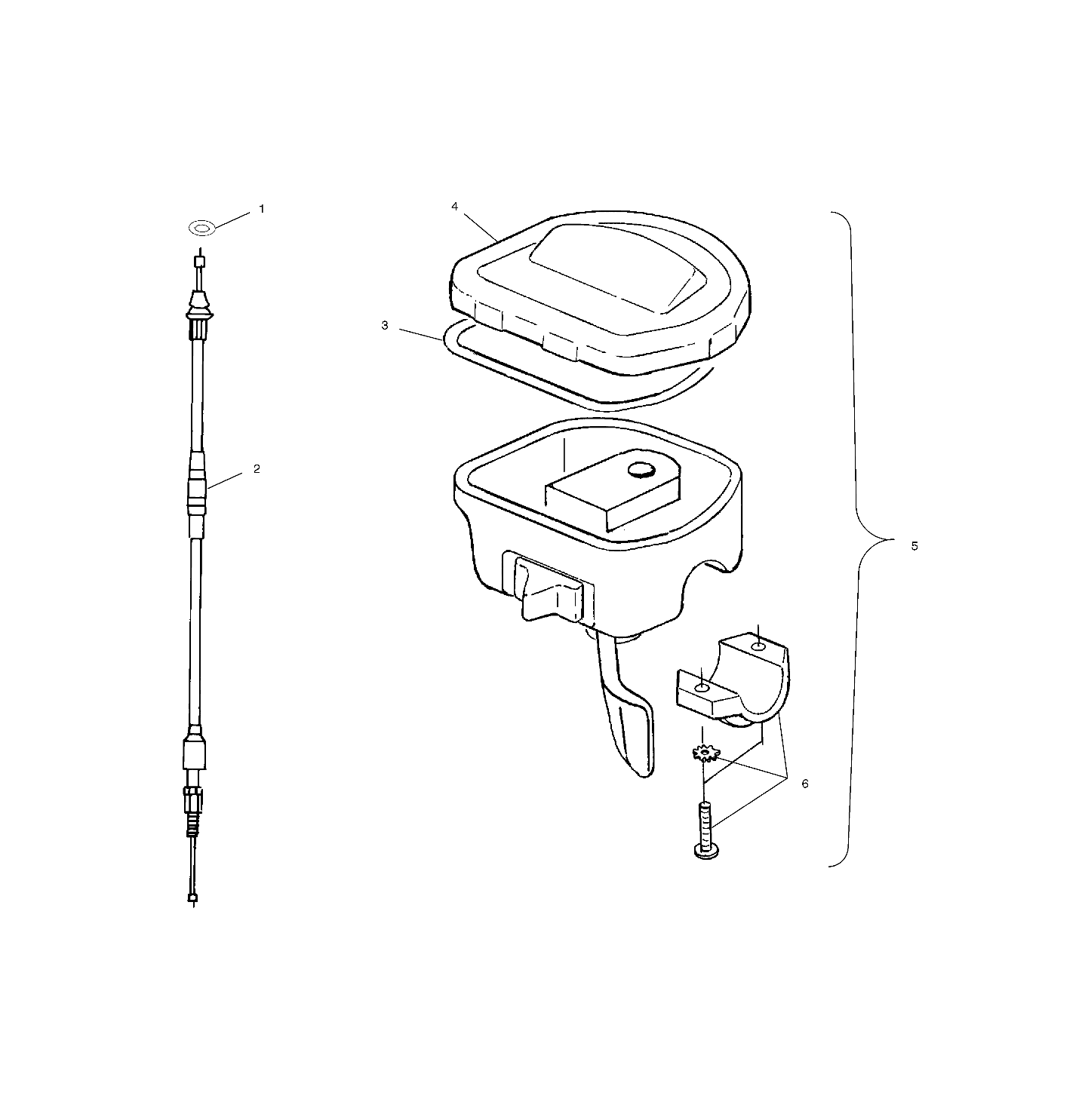 CONTROLS - THROTTLE ASM./CABLE - A99CH45IA (4949154915B008)