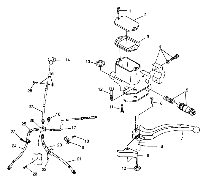 CONTROLS - MASTER CYLINDER/BRAKE LINE - A99CH45IA (4949154915B009)