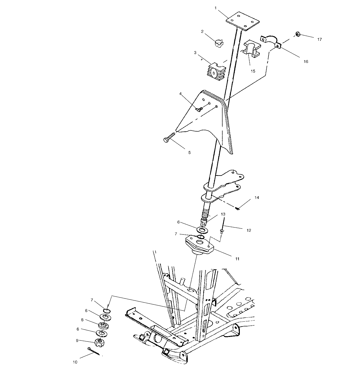 STEERING POST - A99CH45IA (4949154915B010)