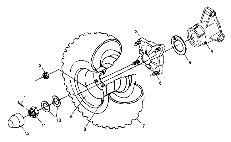 REAR WHEEL DRIVE - A99CH45IA (4949154915C011)