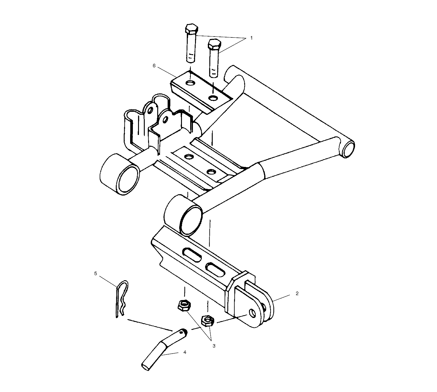 THREE-POINT HITCH A-ARM MOUNTING - A99CH45IA (4949154915C013)