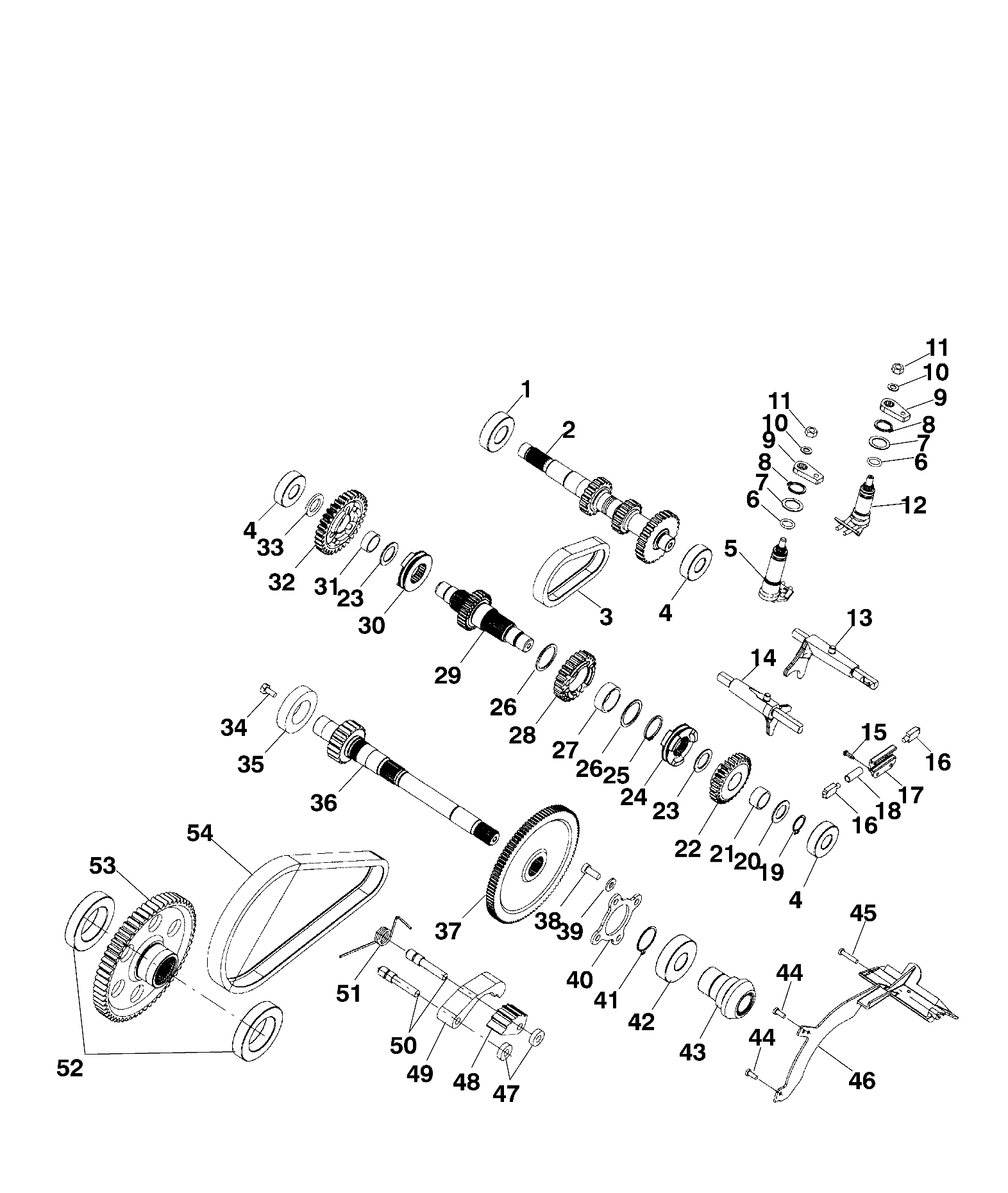 GEARCASE (Internal Components) - A99CH45CA (4949154915D001)