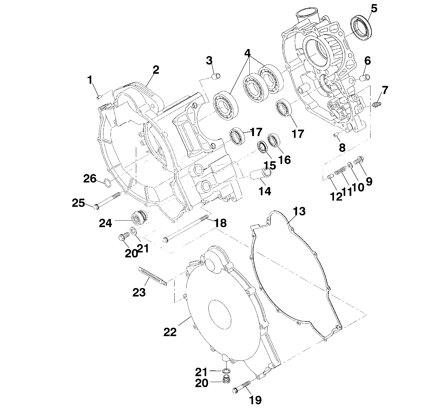 CRANKCASE - A99CH45CA (4949154915D006)