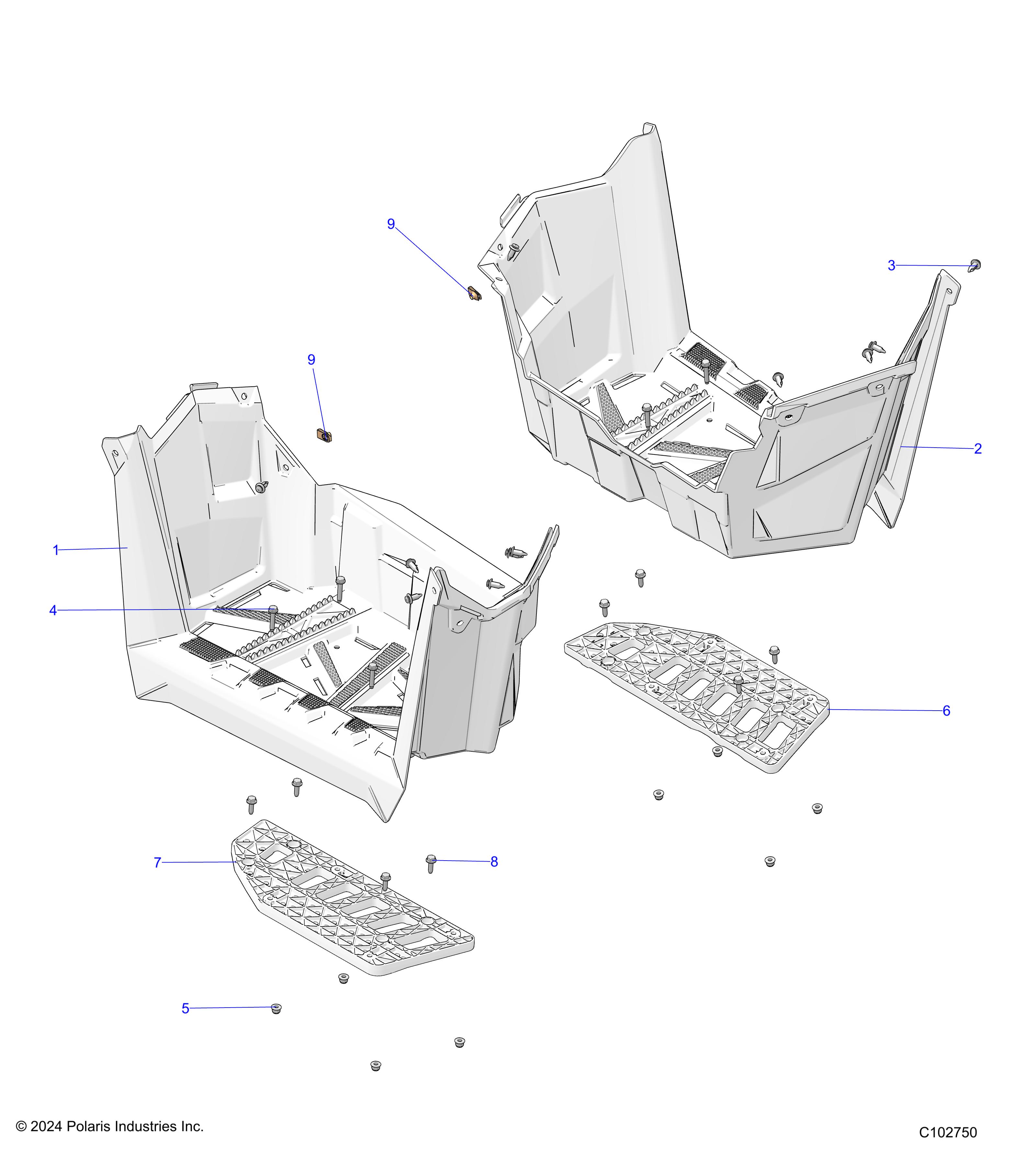 BODY, FOOTWELLS - A25SVA85A4 (C102750)