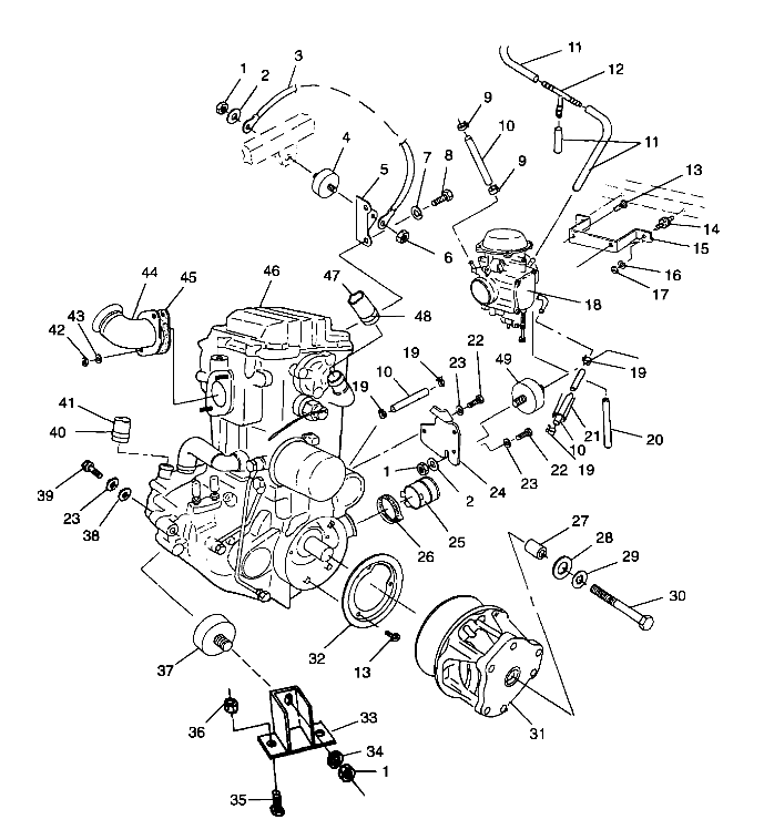 ENGINE MOUNTING - A99AE50DA (4949204920a011)