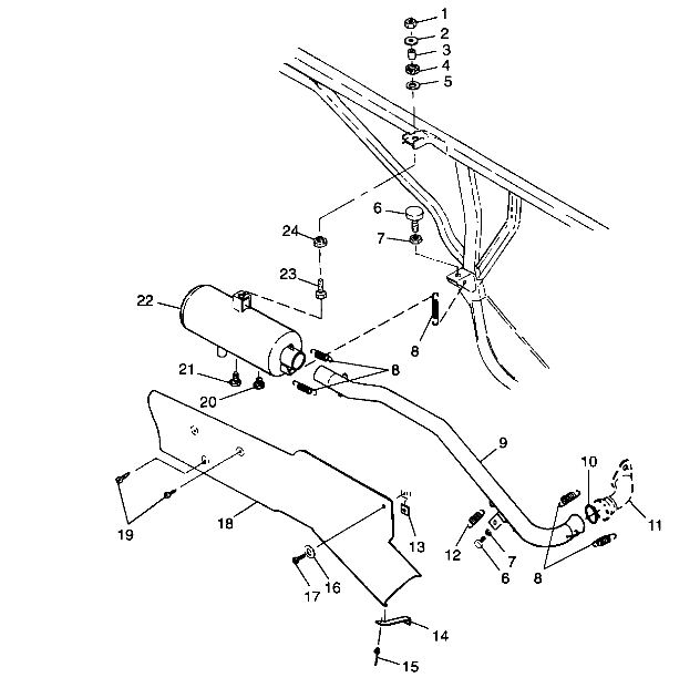 EXHAUST SYSTEM - A99AE50DA (4949204920a013)