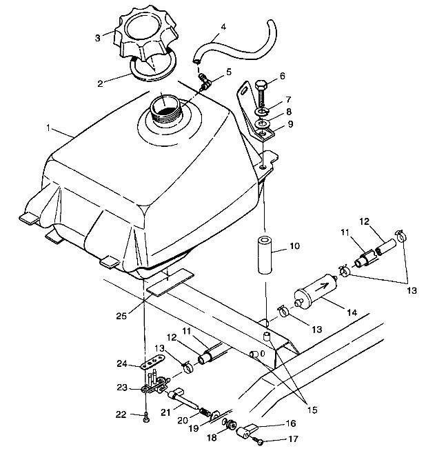 FUEL TANK - A99AE50DA (4949204920a014)