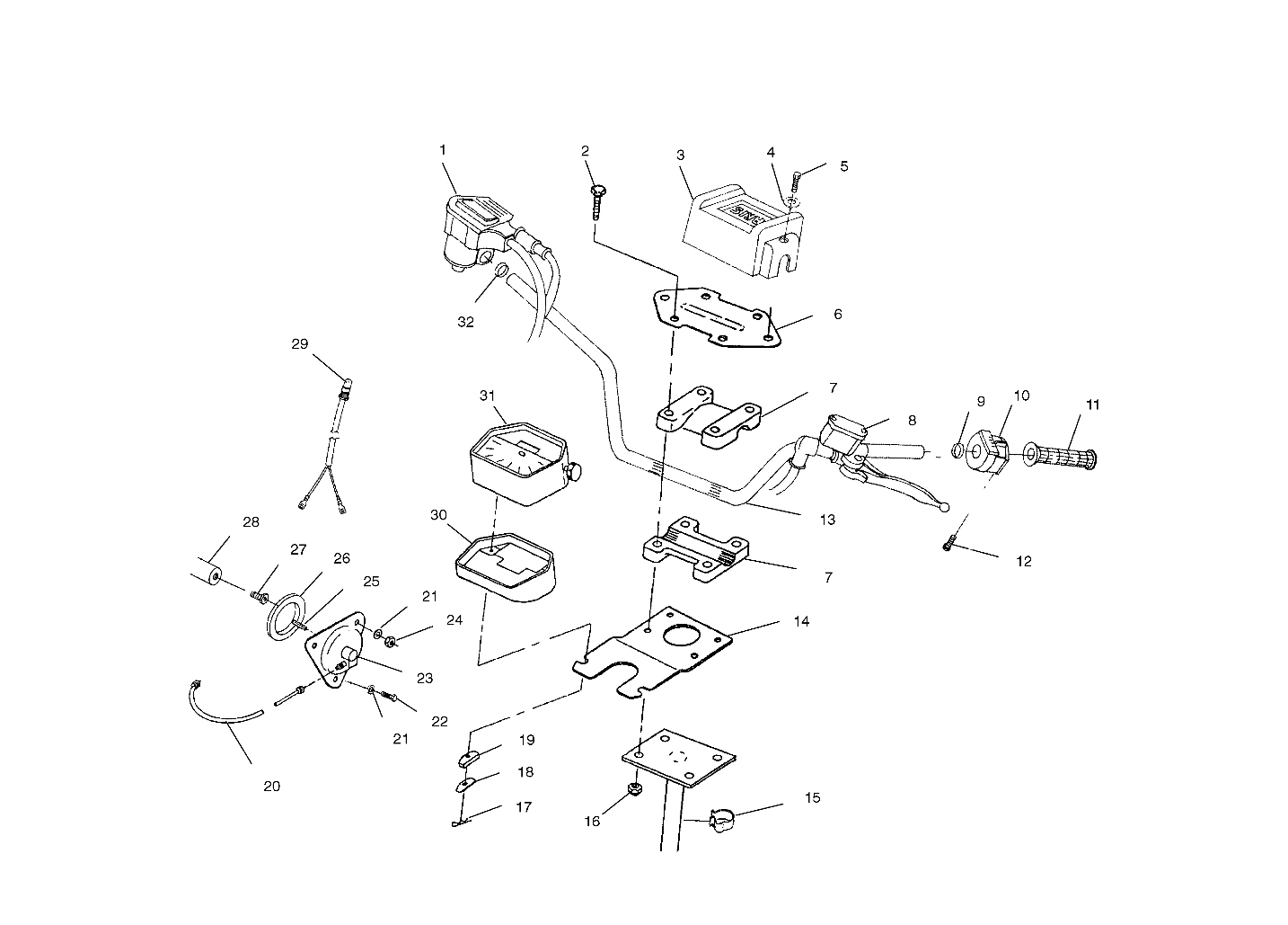 STEERING - HANDLEBAR - A99AE50DA (4949204920b010)